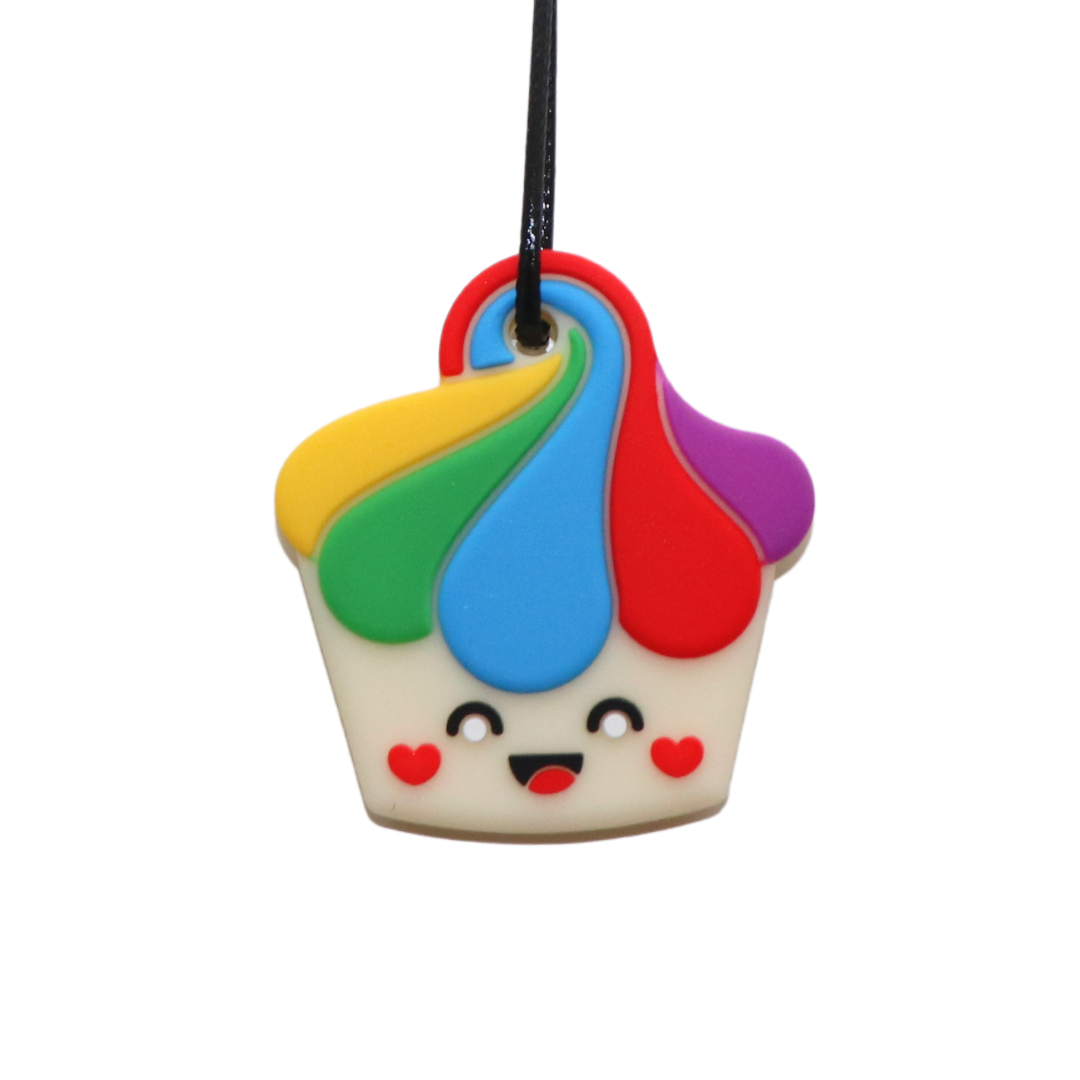 Jellystone - Cupcake Pendant Rainbow Jellystone Designs