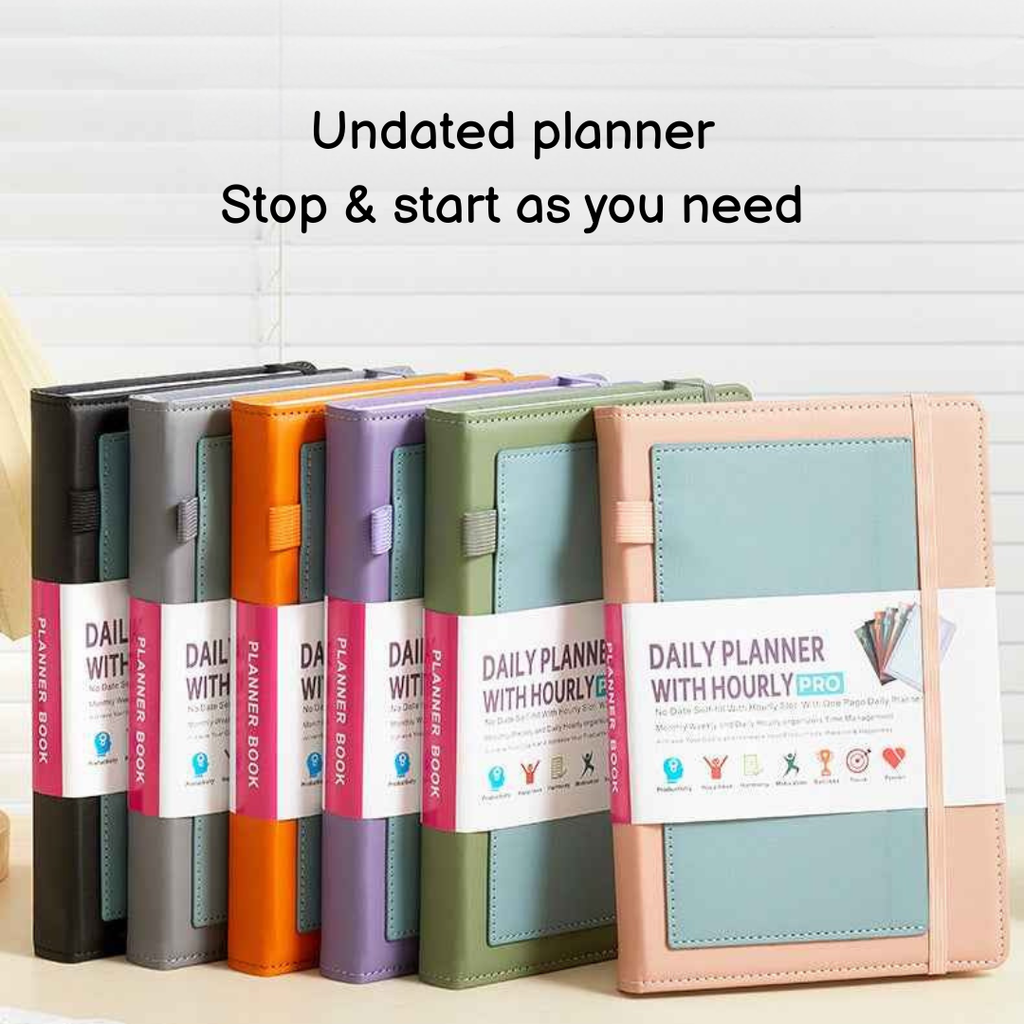 Undated A5 Daily Planner for Focus, Flexibility & Gentle Structure - Green The AuDHD Store