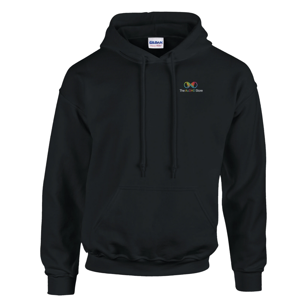 "The Original" Logo - #AuDHDaf! Hoodie Black The AuDHD Store