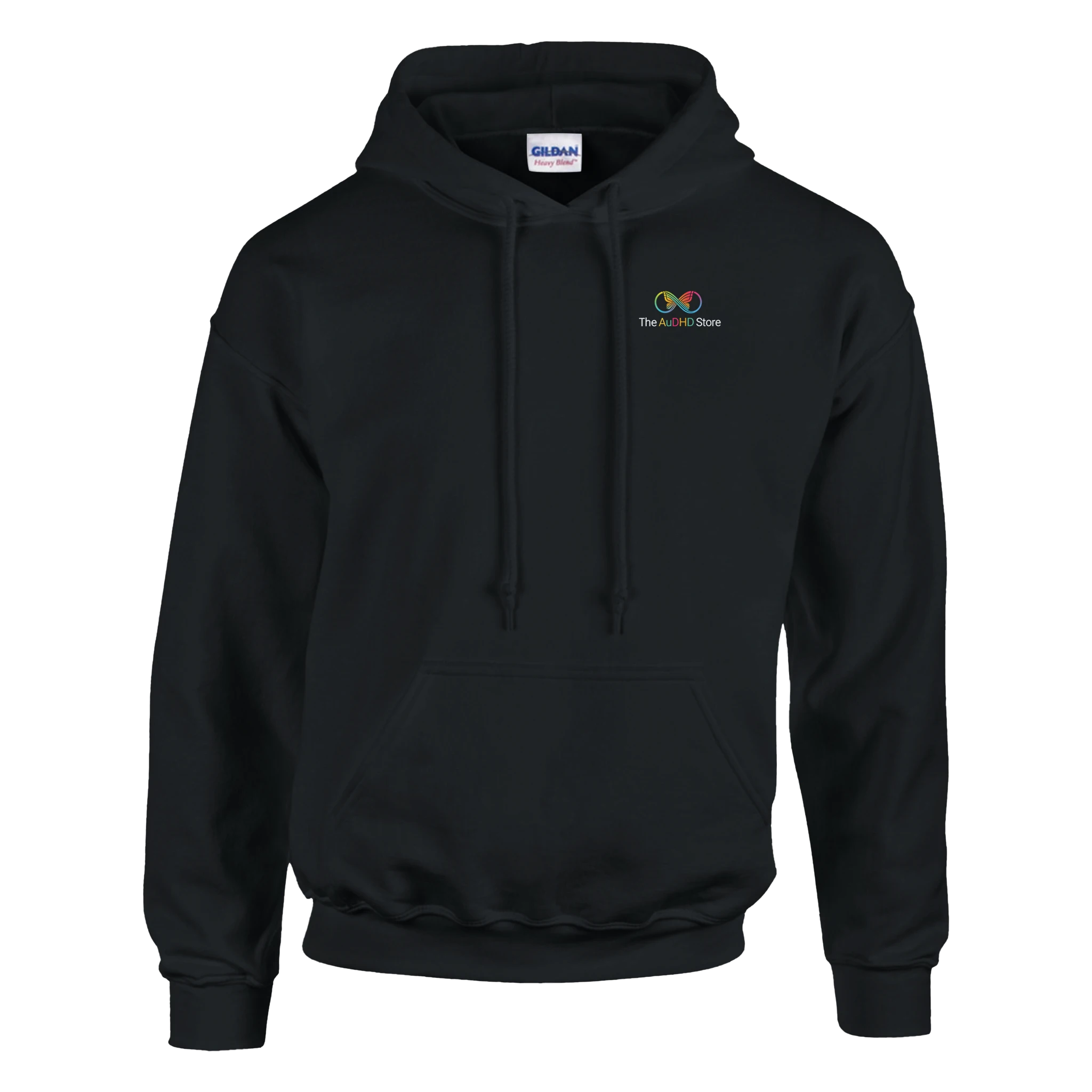 "The Original" Logo - #AuDHDaf! Hoodie Black The AuDHD Store