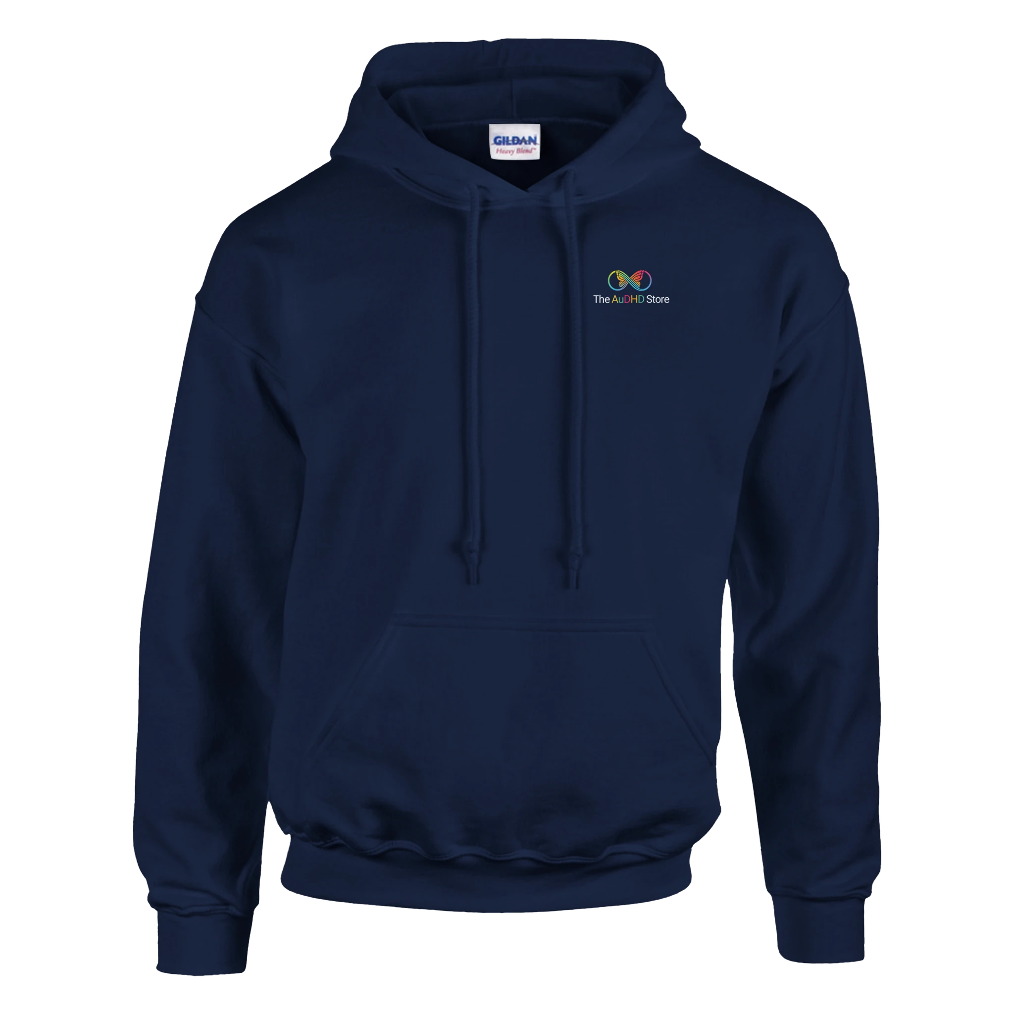 "The Original" Logo - #AuDHDaf! Hoodie Navy The AuDHD Store