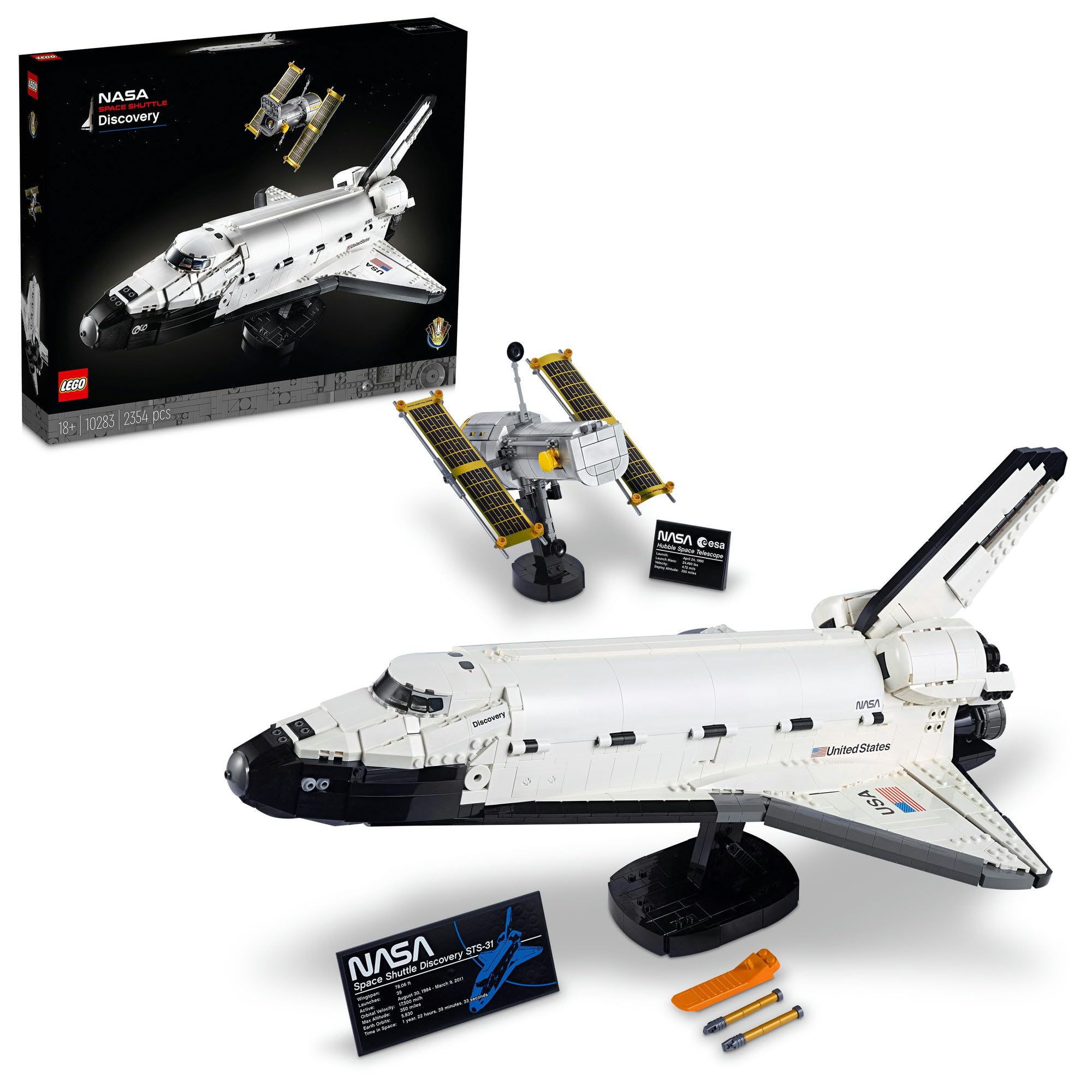 LEGO® Icons NASA Space Shuttle Discovery 10283 Model Building Kit Single The AuDHD Store