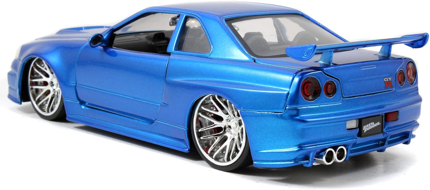 Fast & Furious 1:24 Die-Cast Nissan GT-R R34 The AuDHD Store