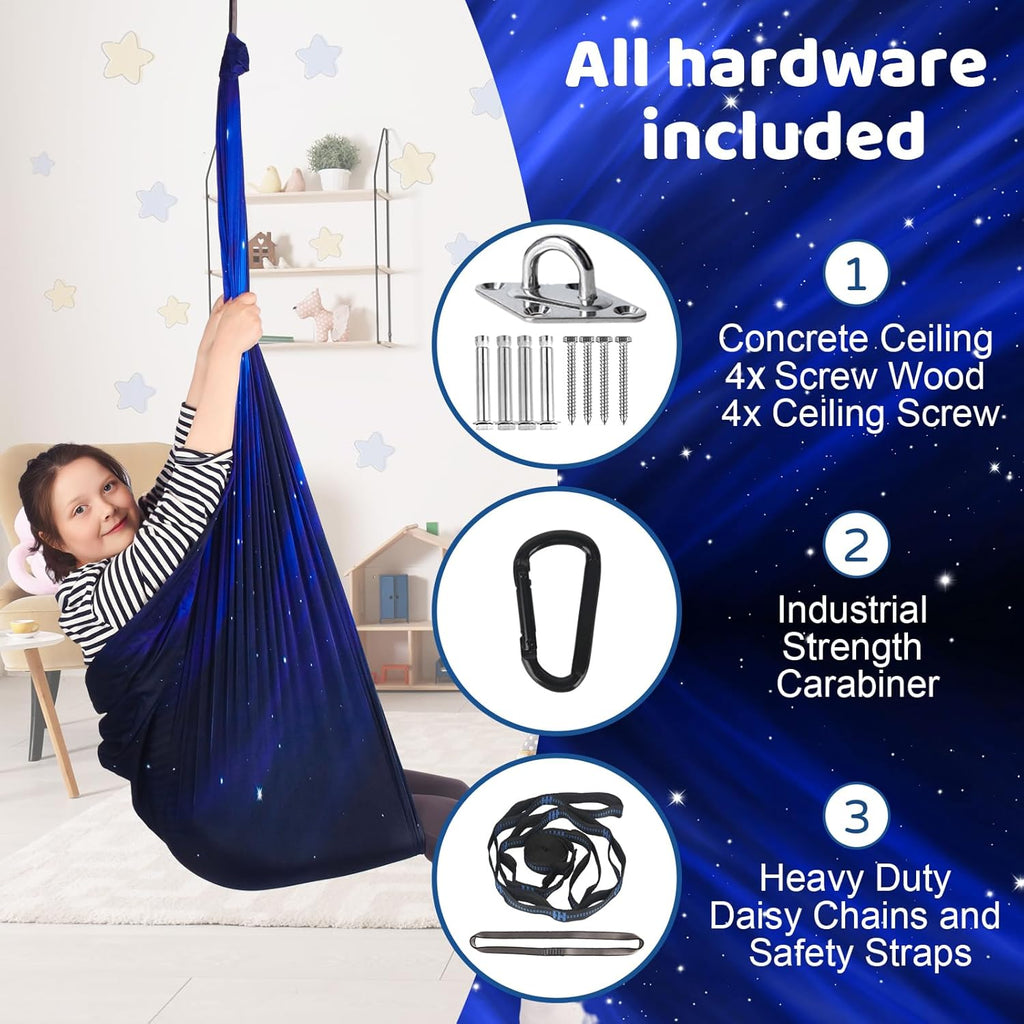AuDHD Sensory Cuddle Swing with Hardware The AuDHD Store