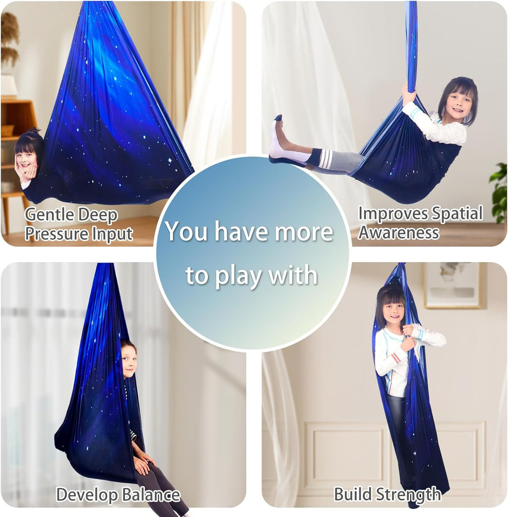 AuDHD Sensory Cuddle Swing with Hardware The AuDHD Store