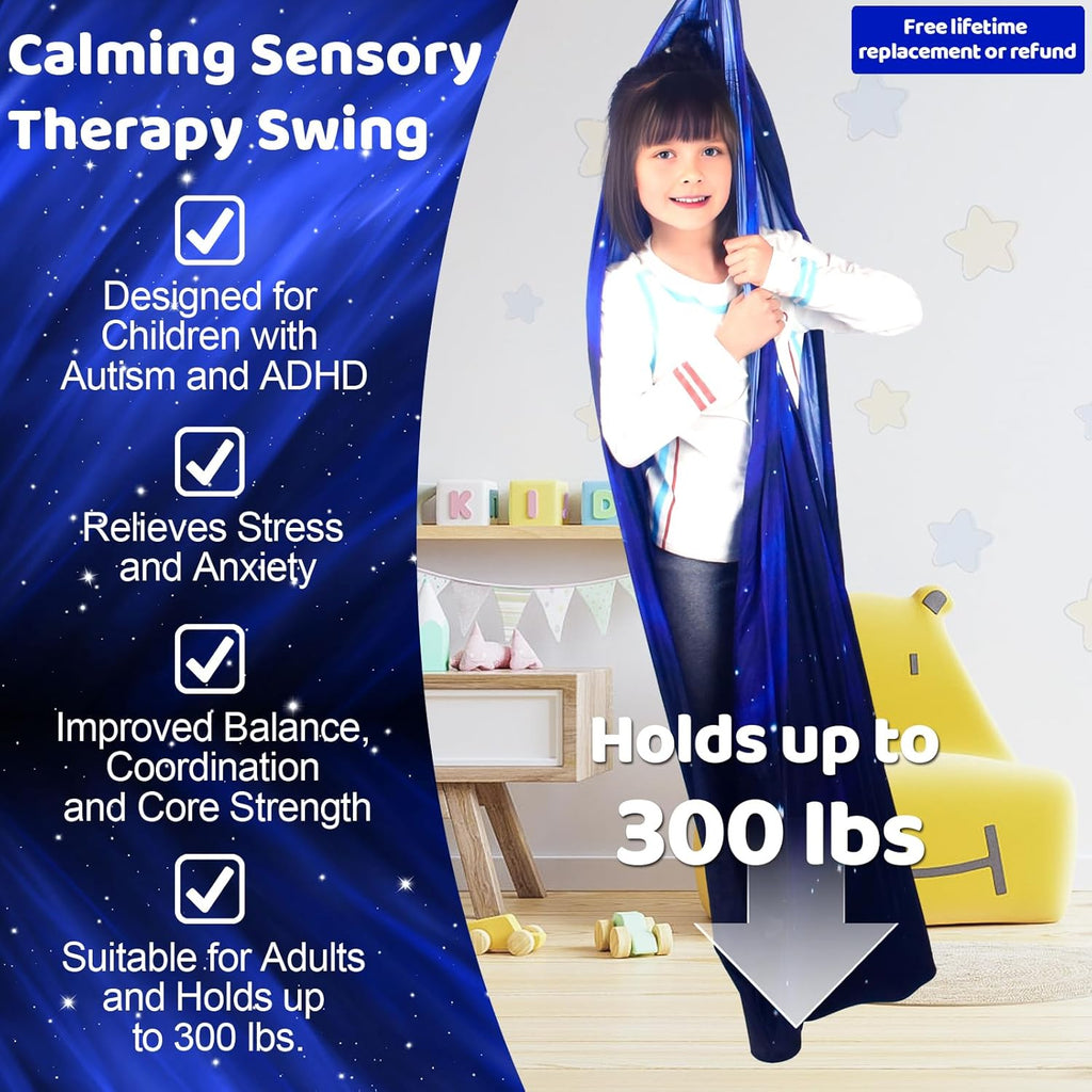 AuDHD Sensory Cuddle Swing with Hardware The AuDHD Store