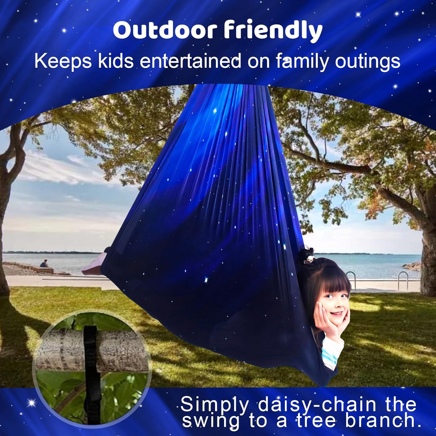 AuDHD Sensory Cuddle Swing with Hardware The AuDHD Store