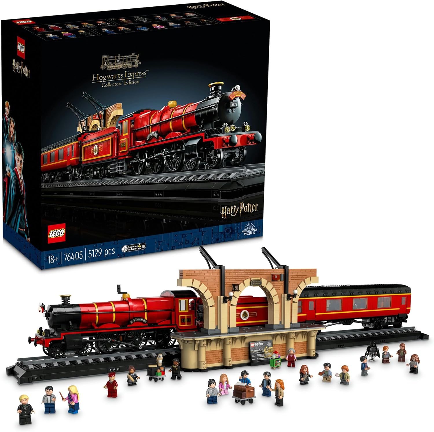 LEGO® Harry Potter™ Hogwarts Express –Collectors Edition (5129 pcs) Building Kit, Steam Train Model Includes an Engine, Tender, Passenger Carriage, Platform & Display Track, Toys for Adult Fans 76405 The AuDHD Store