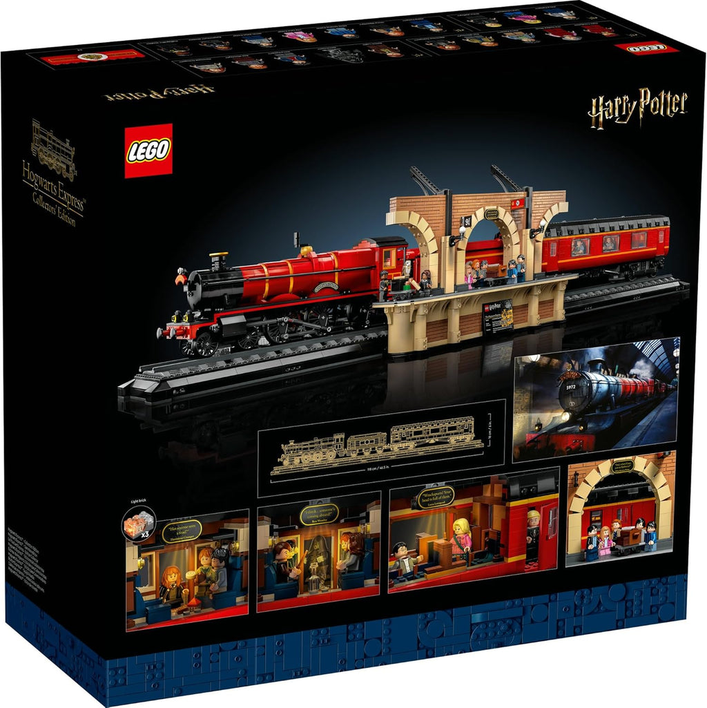 LEGO® Harry Potter™ Hogwarts Express –Collectors Edition (5129 pcs) Building Kit, Steam Train Model Includes an Engine, Tender, Passenger Carriage, Platform & Display Track, Toys for Adult Fans 76405 The AuDHD Store