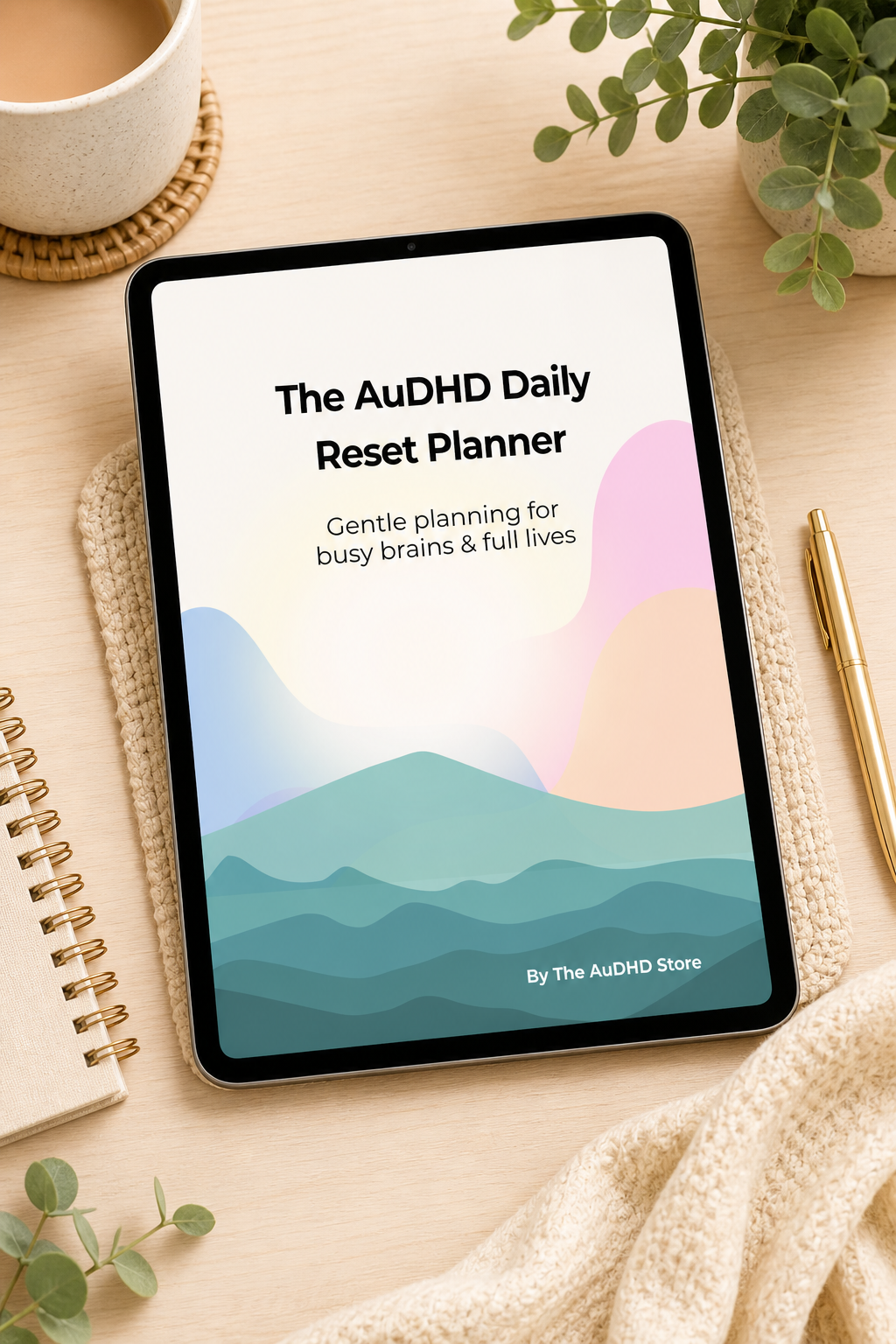 AuDHD Daily Reset Planner | Printable ADHD & Autism Friendly Planner PDF
