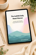 AuDHD Daily Reset Planner | Printable ADHD & Autism Friendly Planner PDF