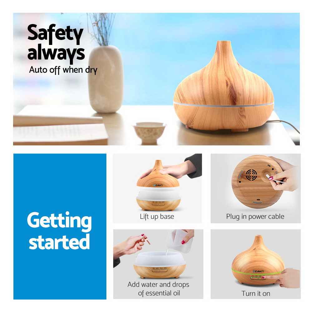 Devanti Aroma Diffuser Aromatherapy Humidifier 300ml The AuDHD Store