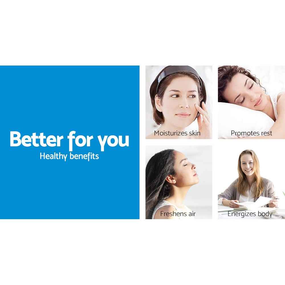 Devanti Aroma Diffuser Aromatherapy Dark Wood 400ml The AuDHD Store