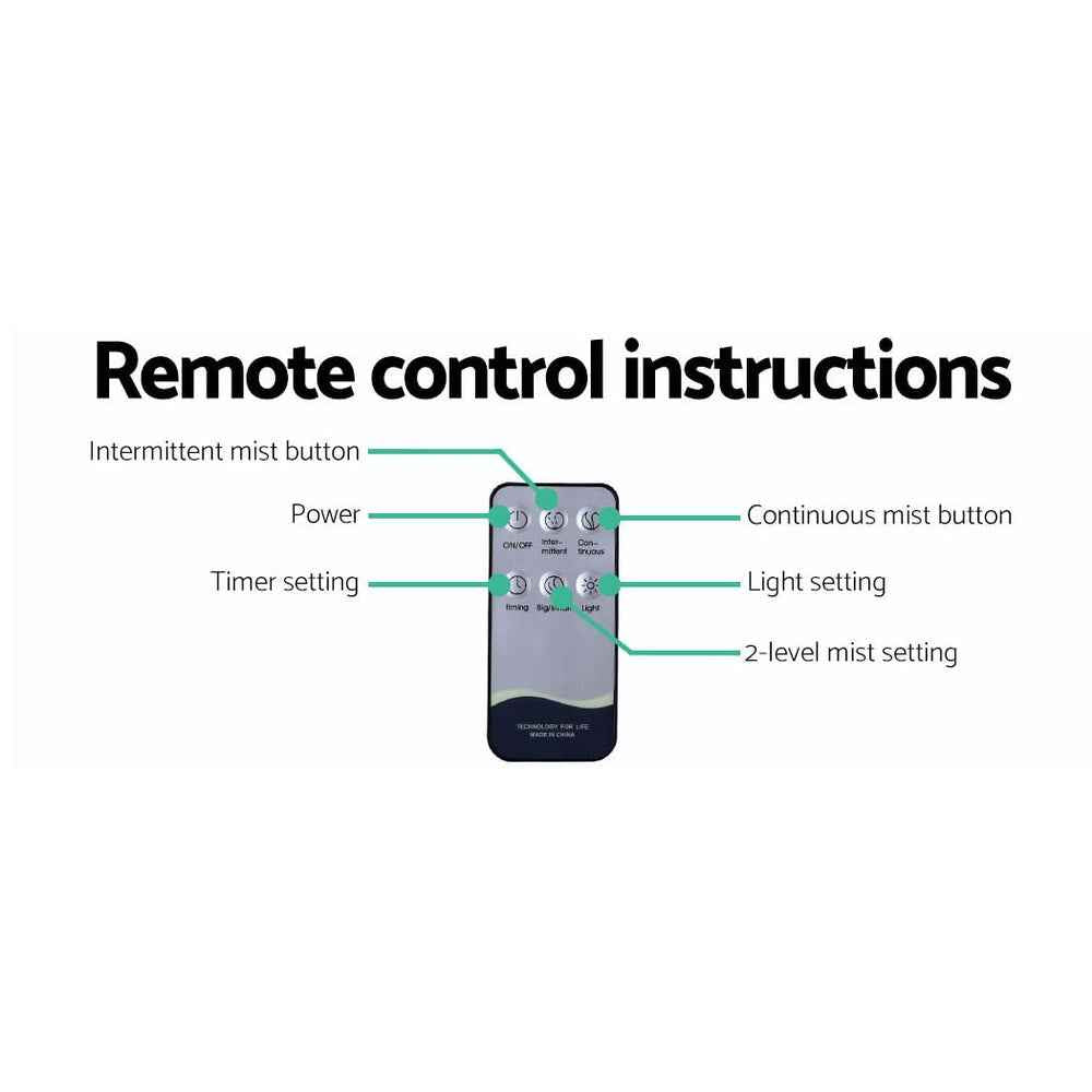 Devanti Aroma Diffuser Aromatherapy Dark Wood 400ml The AuDHD Store