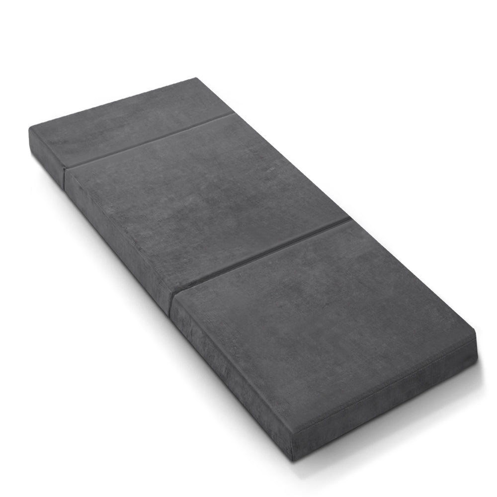 Giselle Bedding Foldable Foam Mattress - Single in Grey The AuDHD Store