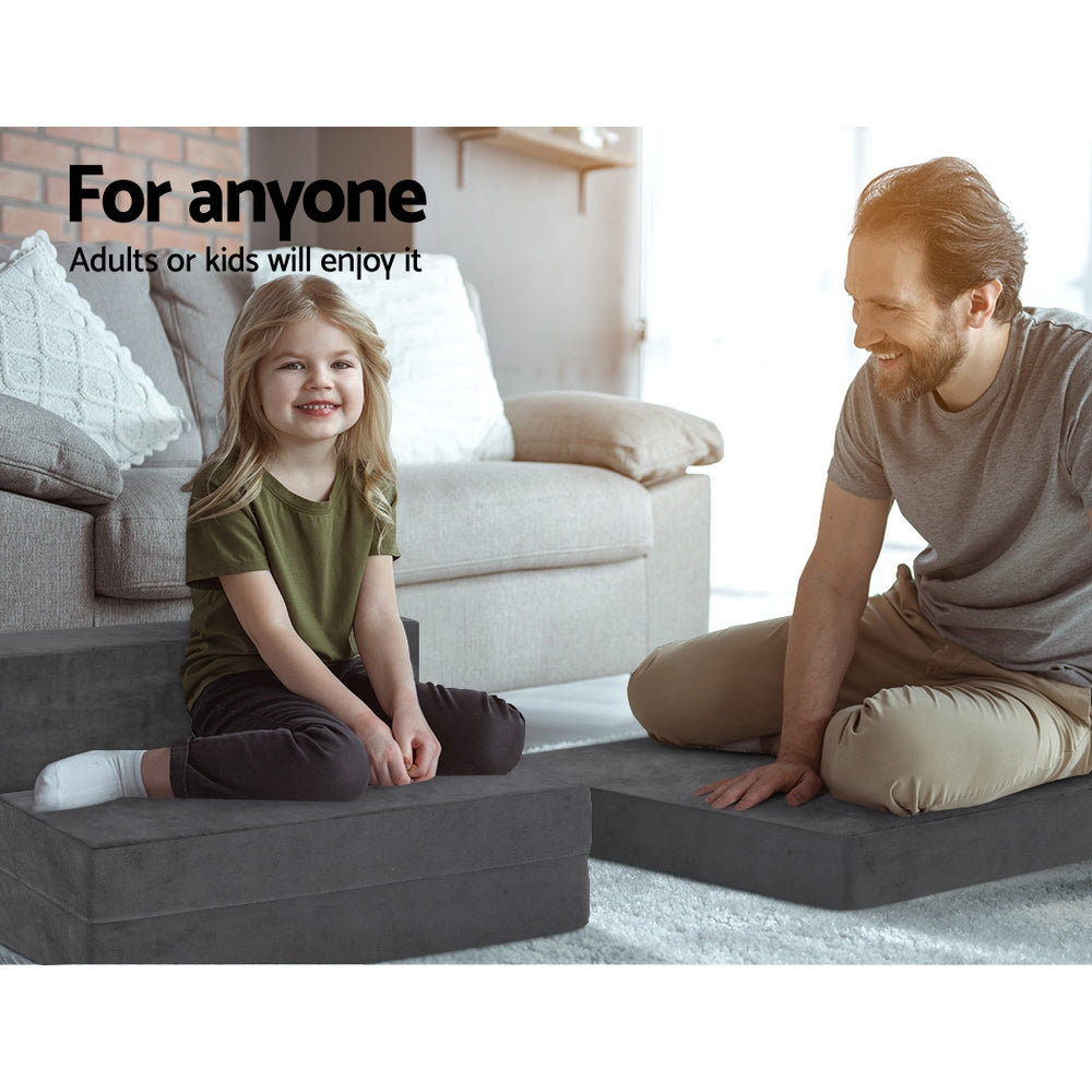 Giselle Bedding Foldable Foam Mattress - Single in Grey The AuDHD Store