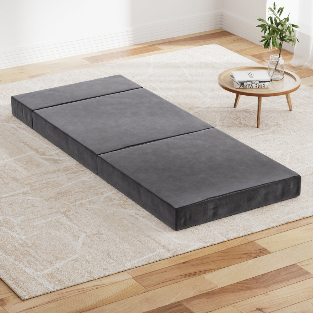 Giselle Bedding Foldable Foam Mattress - Single in Grey The AuDHD Store