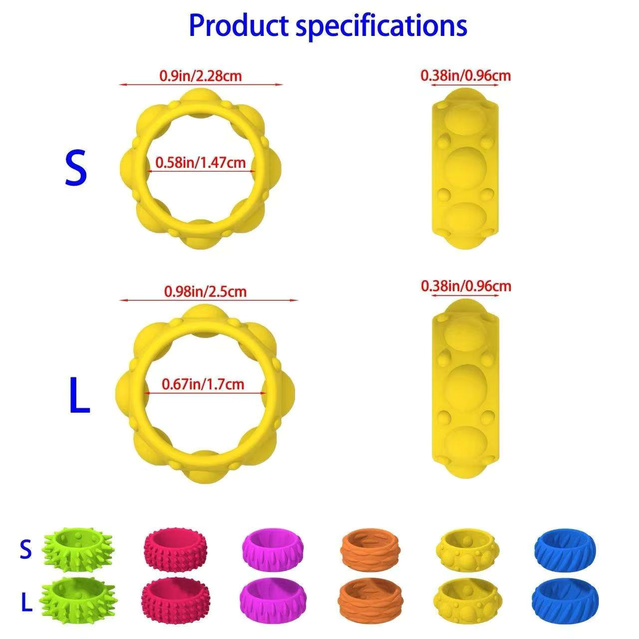 Silicone Sensory Fidget Ring Set The AuDHD Store