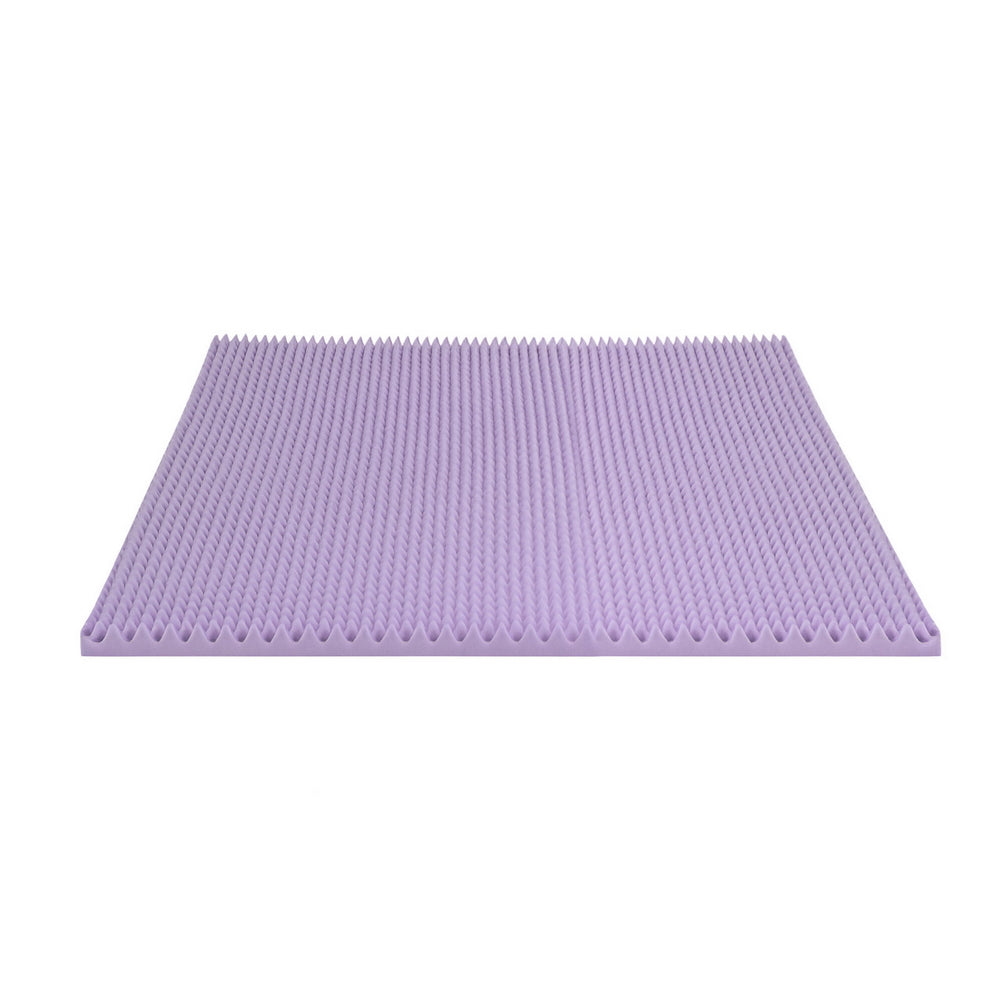 Giselle 5cm Lavender Infused Memory Foam Mattress Topper Size: King The AuDHD Store