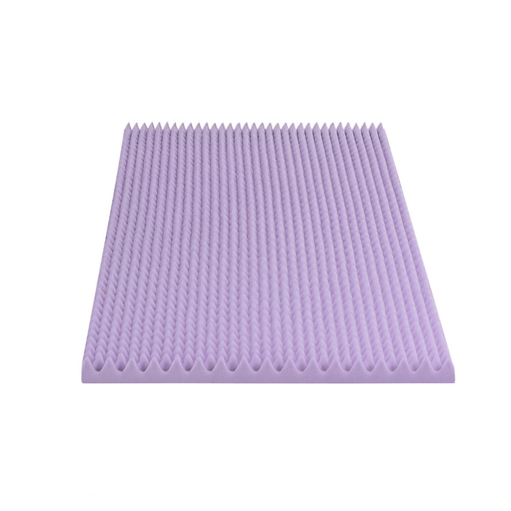 Giselle 5cm Lavender Infused Memory Foam Mattress Topper Size: Single The AuDHD Store