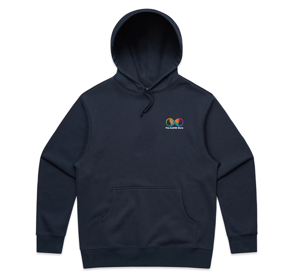 The OG #AuDHDaf! Heavyweight Oversized Hoodie - Midnight Blue