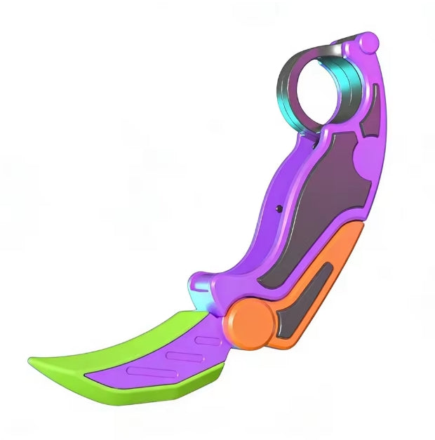 Gravity Flip Karambit Fidget Tool | Click & Trick Hand Fidget