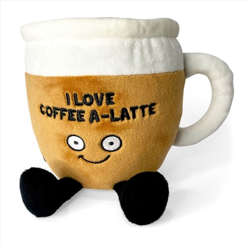 Punchkins “I Love Coffee A-Latte” Plush Coffee The AuDHD Store