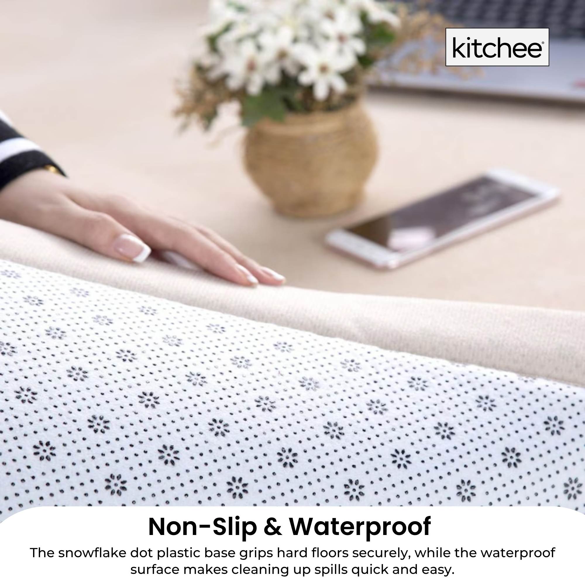 Kitchee Foam Floor Mat 150x200cm - Padded Thick Deep Soft Tatami Style Rug Grey