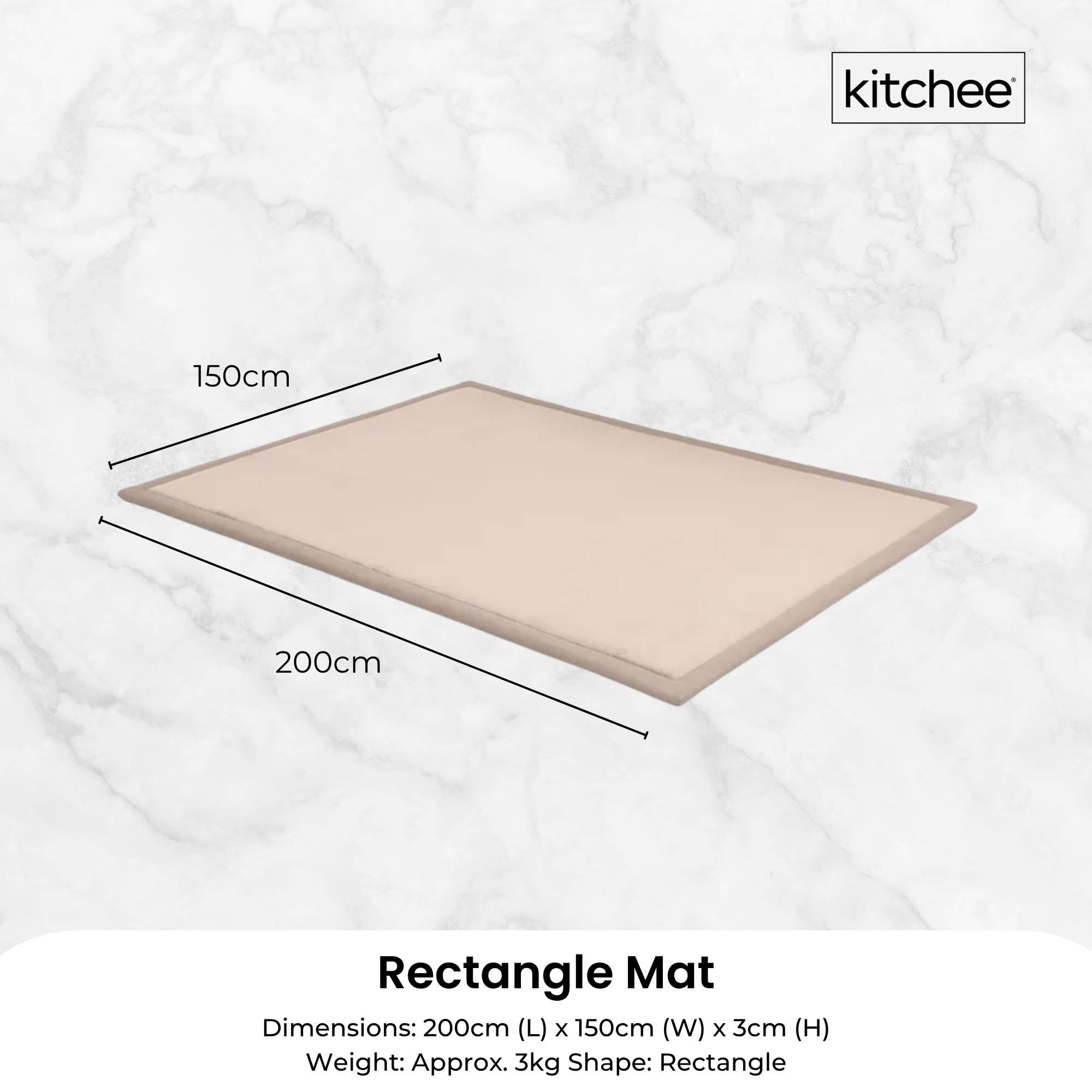 Kitchee Kids Foam Floor Play Mat 150x200cm – Thick, Padded, Soft in Cream The AuDHD Store