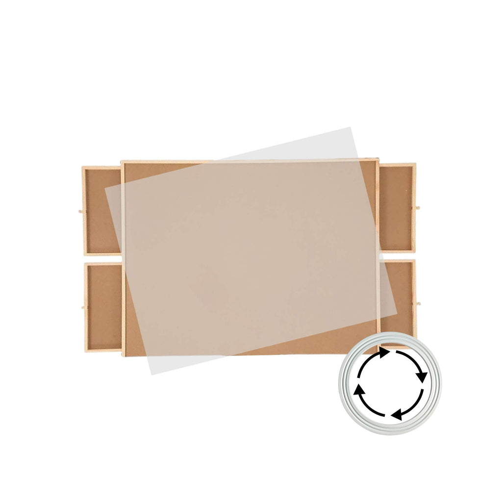 Rotating Puzzle Board - 1000pc capacity with 4 Drawers and Cover The AuDHD Store