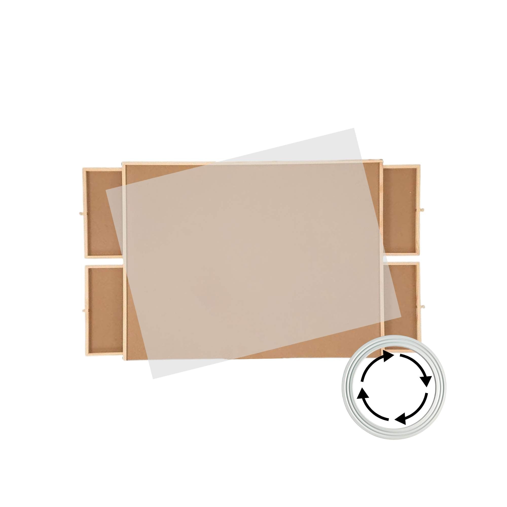 Rotating Puzzle Board - 1000pc capacity with 4 Drawers and Cover The AuDHD Store