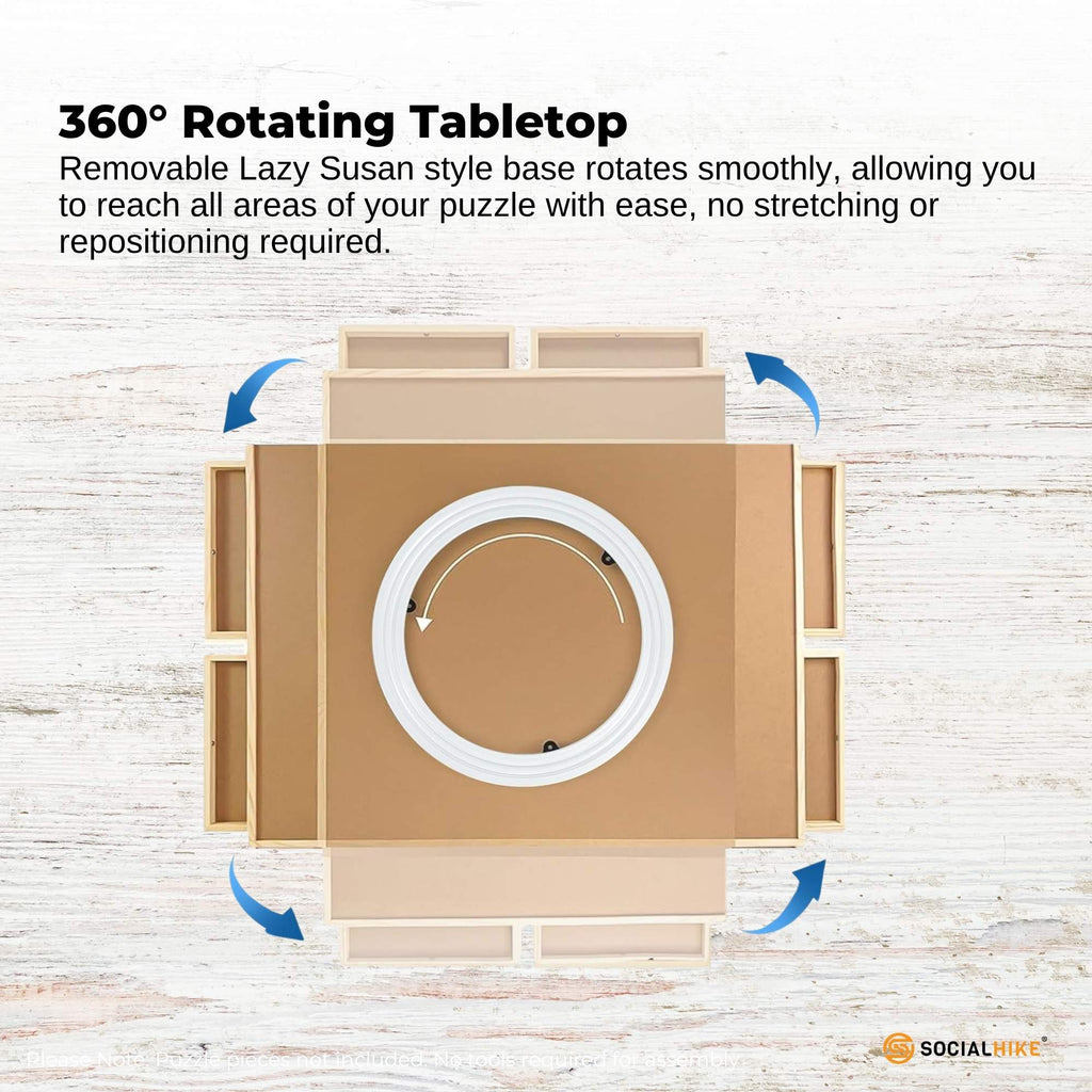 Rotating Puzzle Board - 1000pc capacity with 4 Drawers and Cover