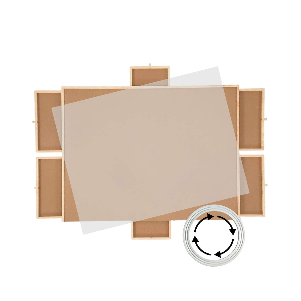 Rotating Puzzle Board - 1500pc capacity with 6 Drawers and Cover The AuDHD Store
