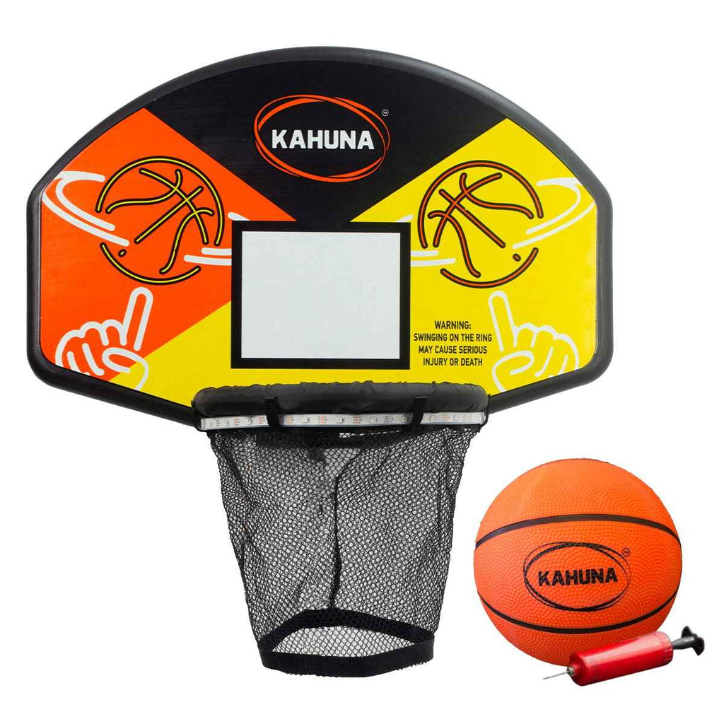 Kahuna Trampoline LED Basketball Hoop Set with Light-Up Ball The AuDHD Store