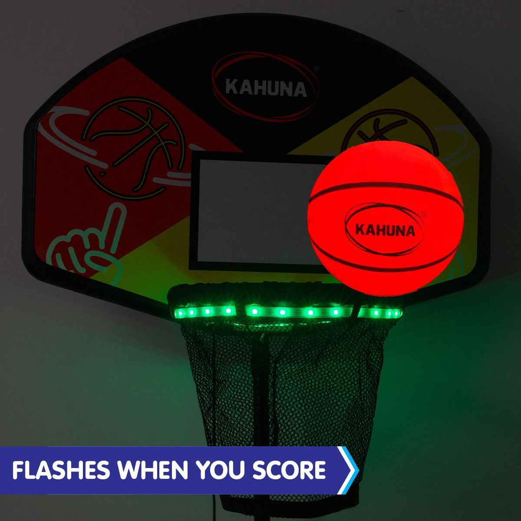 Kahuna Trampoline LED Basketball Hoop Set with Light-Up Ball The AuDHD Store