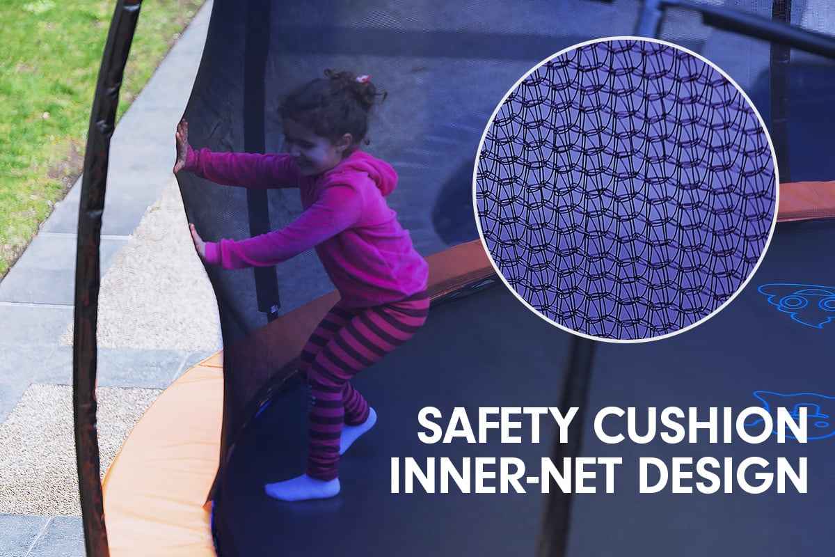 Kahuna 14ft 12 Pole Replacement Trampoline Net Blue The AuDHD Store