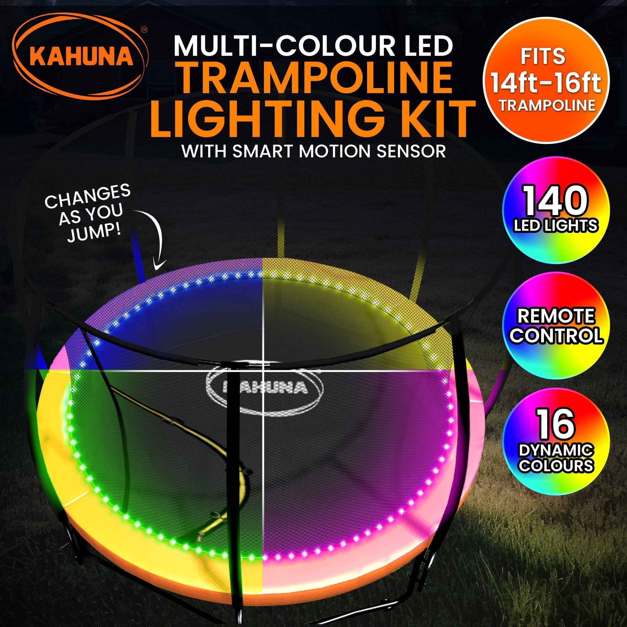 Kahuna LED Kit for 14ft–16ft Trampolines The AuDHD Store