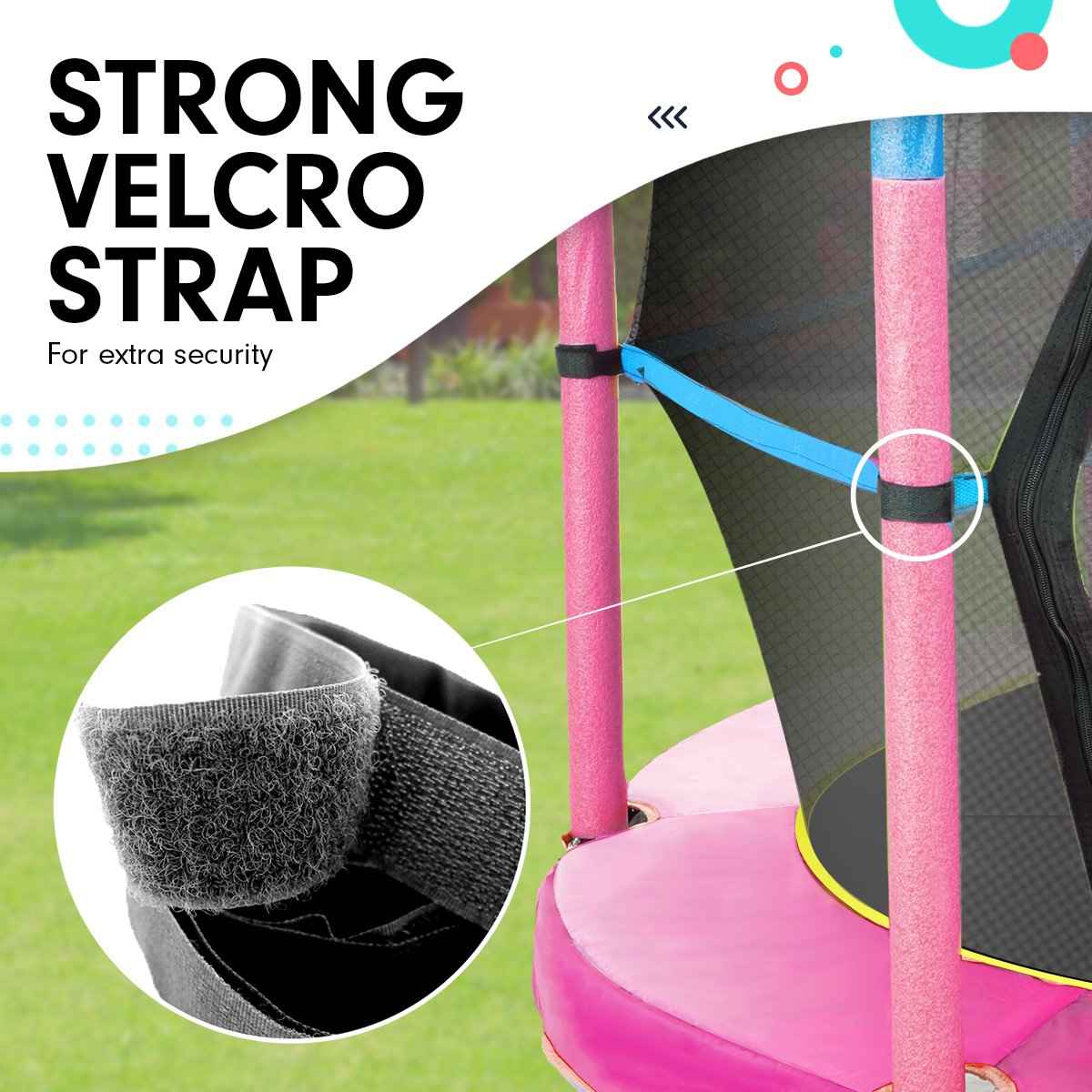 Kahuna 4.5ft Trampoline – Blue and Pink The AuDHD Store