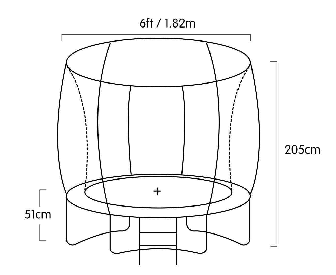 Kahuna Classic 6ft Trampoline – Purple The AuDHD Store