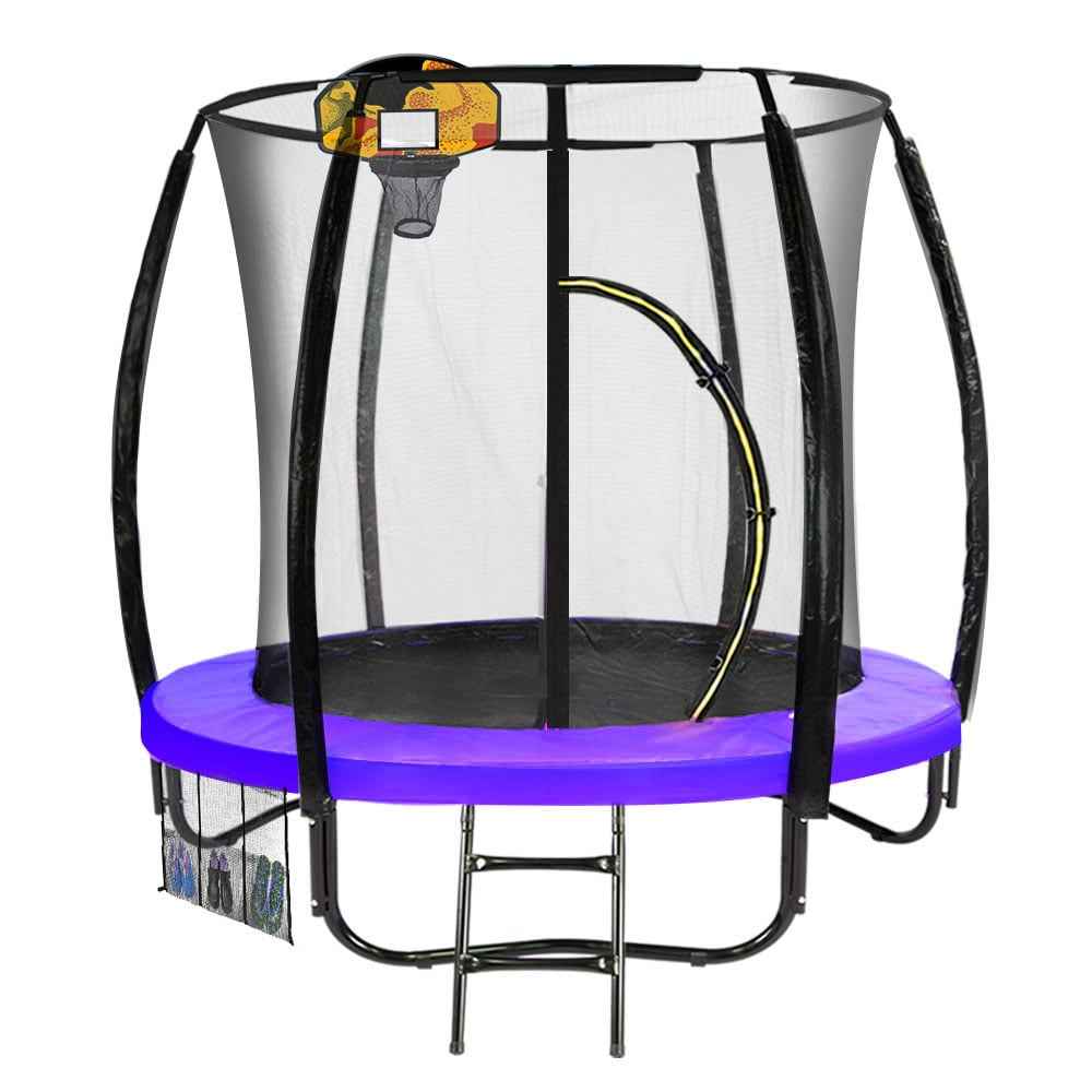 Kahuna Classic 6ft Trampoline with Basketball Hoop – Purple The AuDHD Store