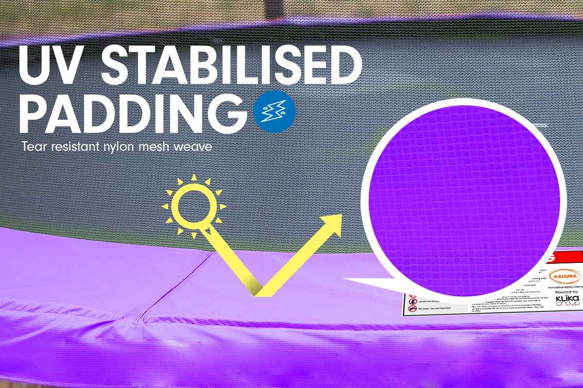 Kahuna Classic 6ft Trampoline with Basketball Hoop – Purple The AuDHD Store
