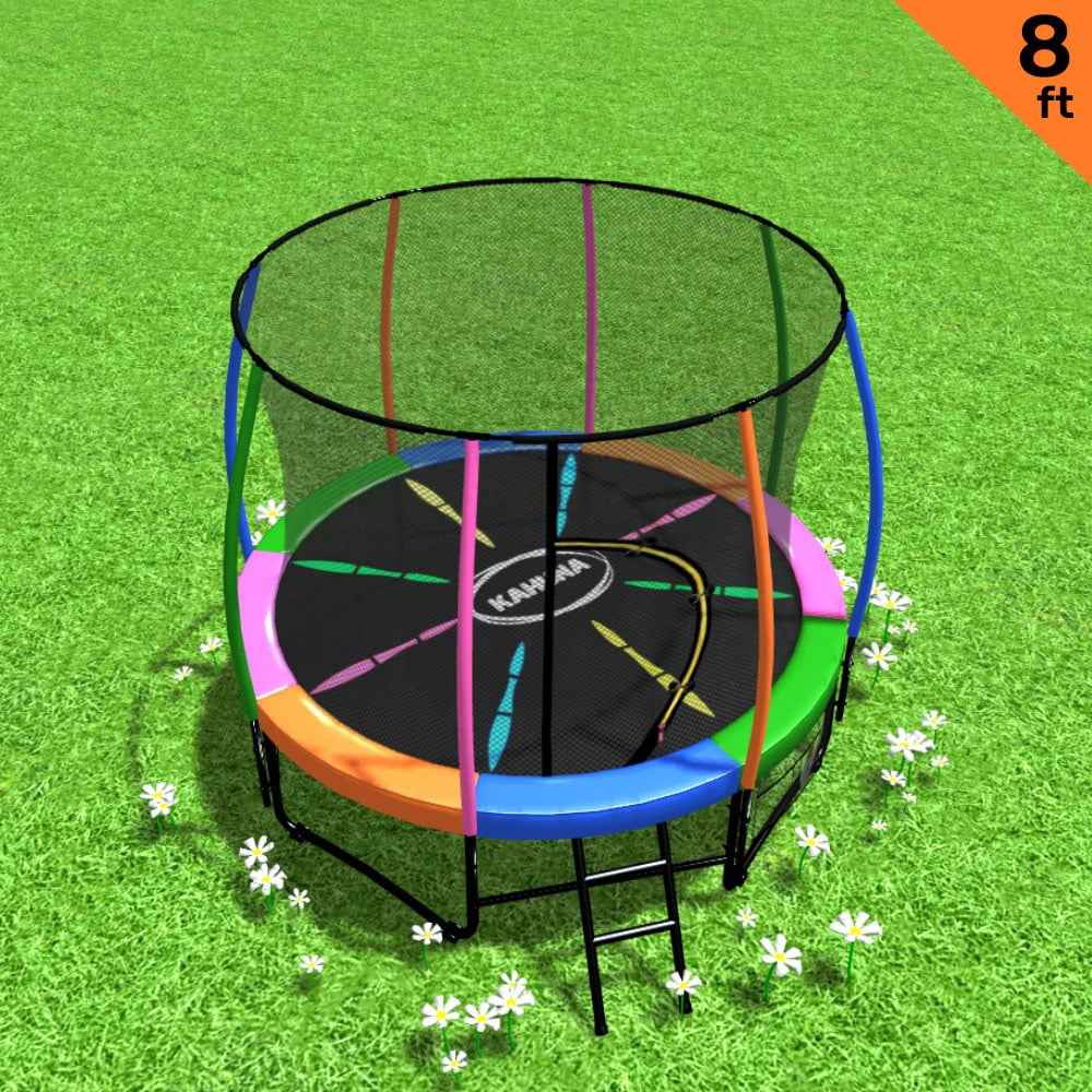 Kahuna 8ft Trampoline - Rainbow The AuDHD Store