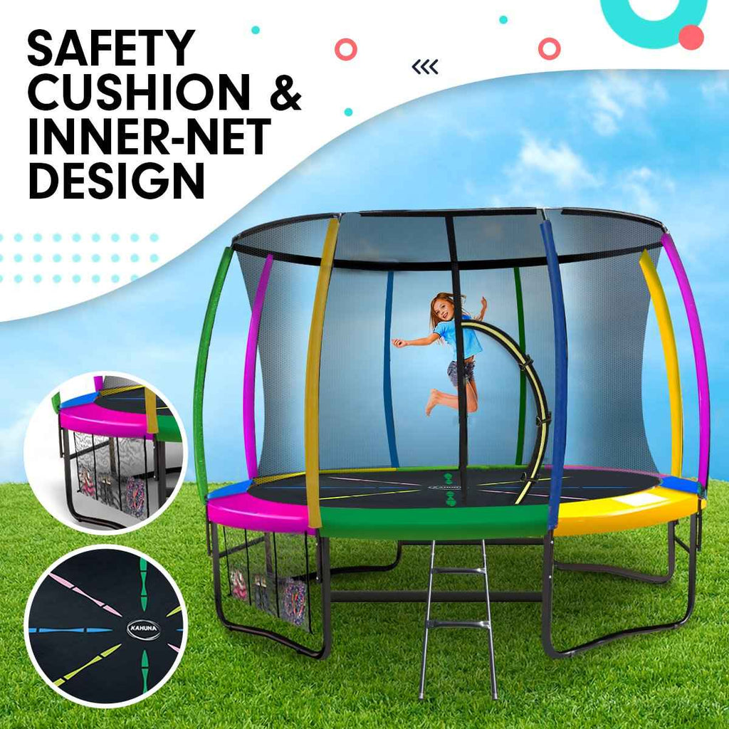 Kahuna 8ft Trampoline - Rainbow The AuDHD Store