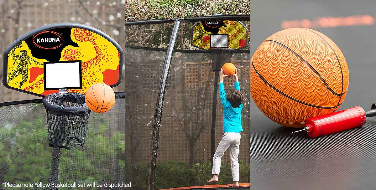 Kahuna Trampoline Basketball Ring Set with Mini Ball and Pump The AuDHD Store