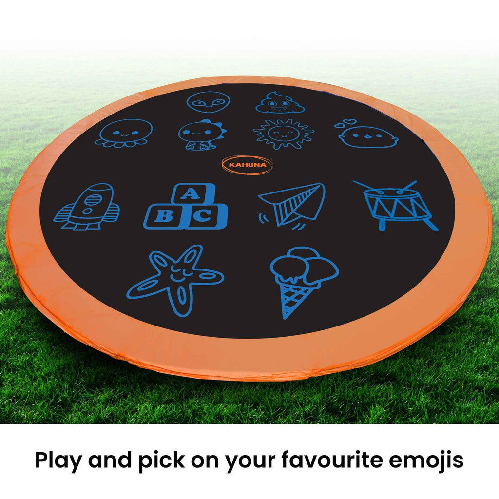 Kahuna 12ft Replacement Trampoline Jumping Mat – Emoji Print The AuDHD Store