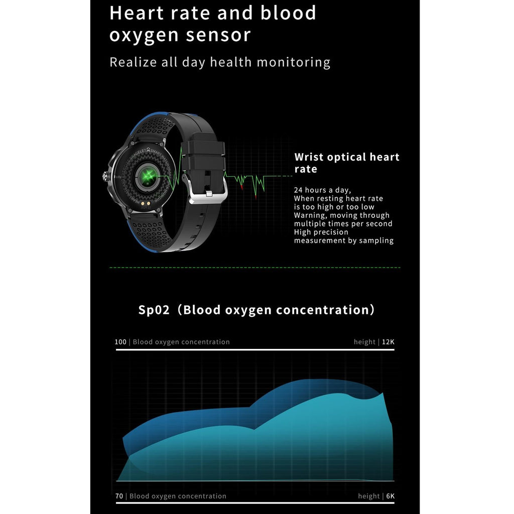 Waterproof Smart Watch with Intelligent Health Tracking - Orange The AuDHD Store