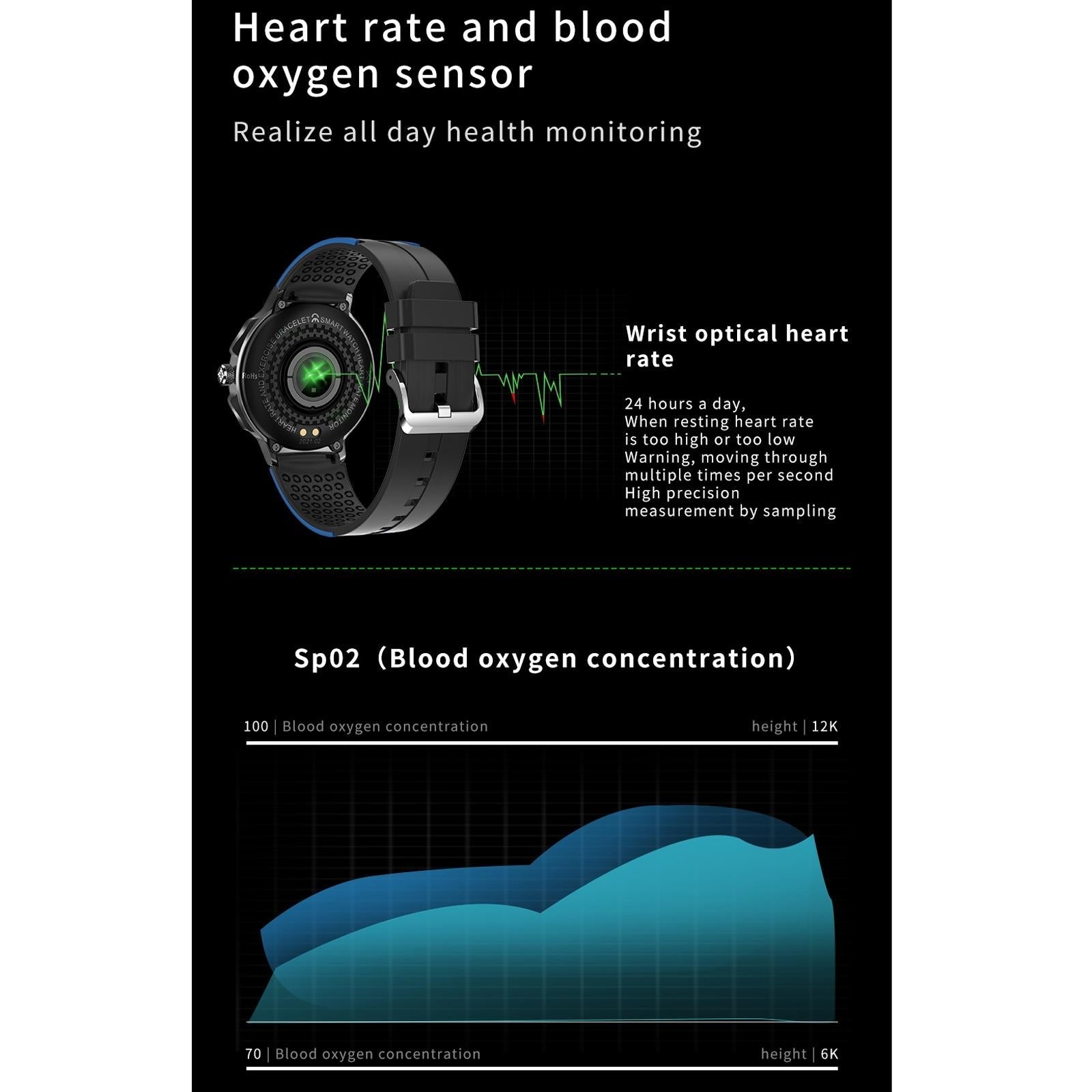 Waterproof Smart Watch with Intelligent Health Tracking - Orange The AuDHD Store