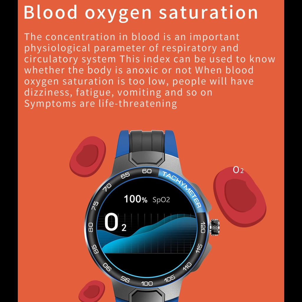 Waterproof Smart Watch with Intelligent Health Tracking - Orange The AuDHD Store