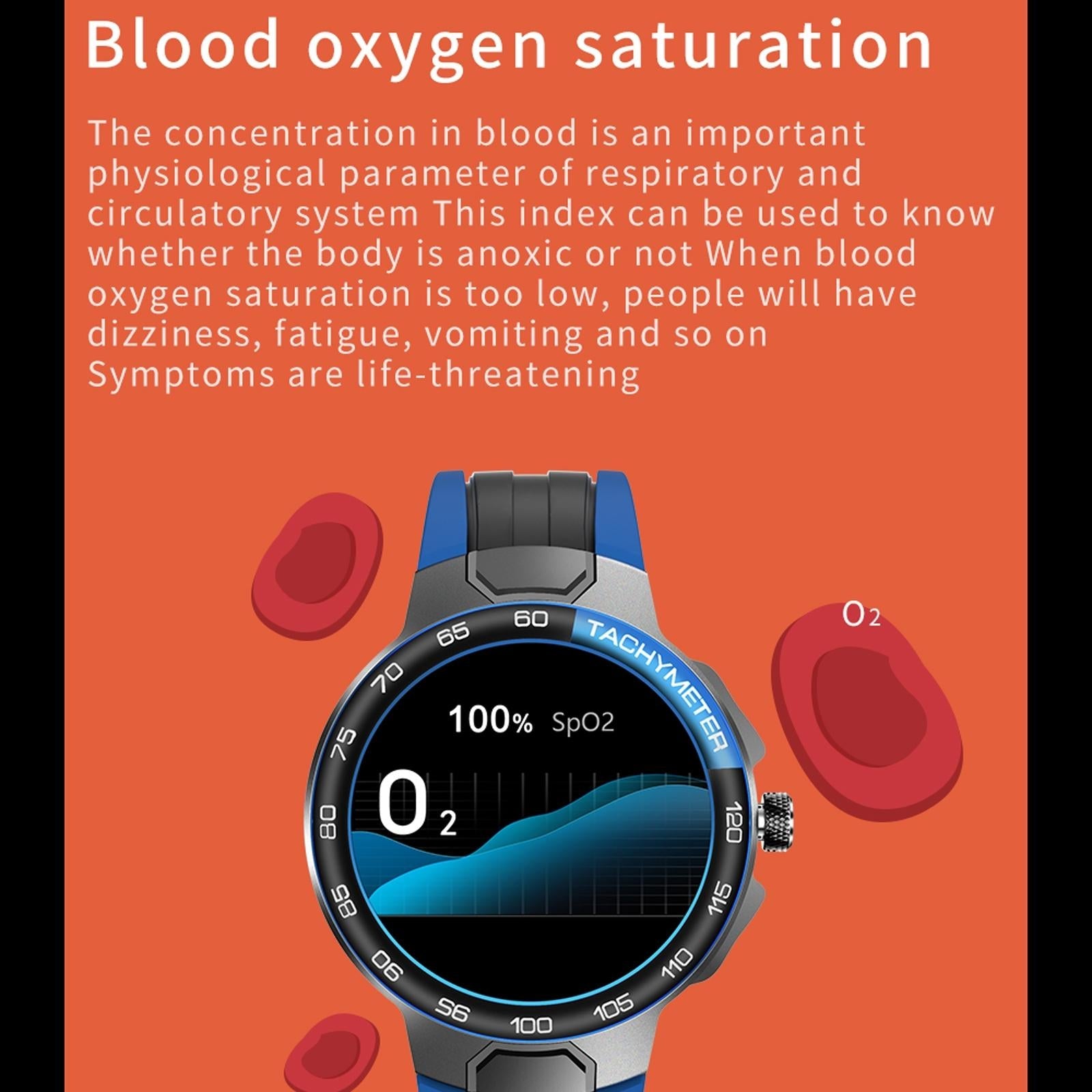 Waterproof Smart Watch with Intelligent Health Tracking - Orange The AuDHD Store