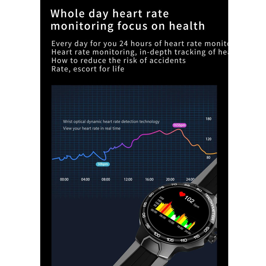 Waterproof Smart Watch with Intelligent Health Tracking - Orange The AuDHD Store